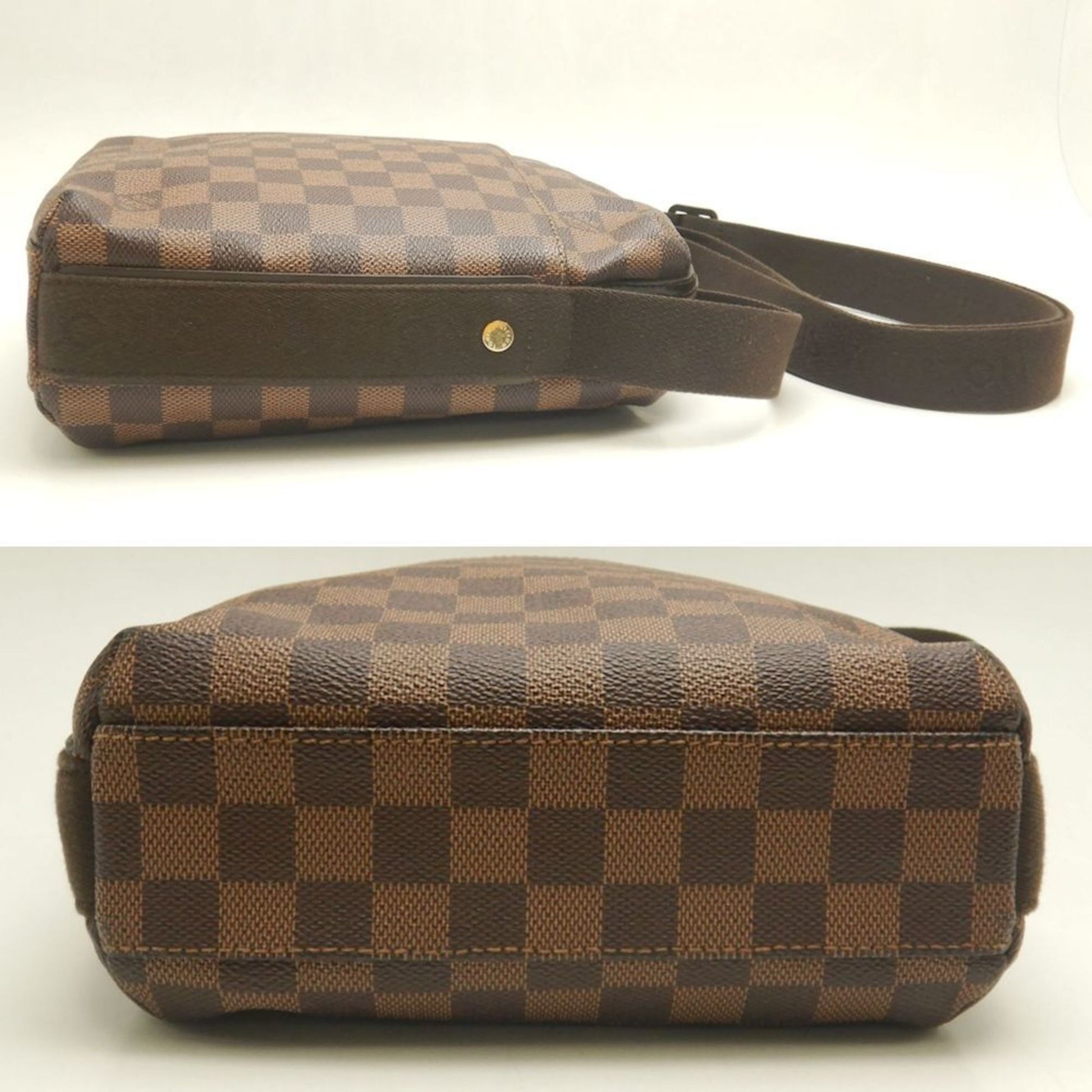 Louis Vuitton Trotteur, Brown, Canvas, shoulder