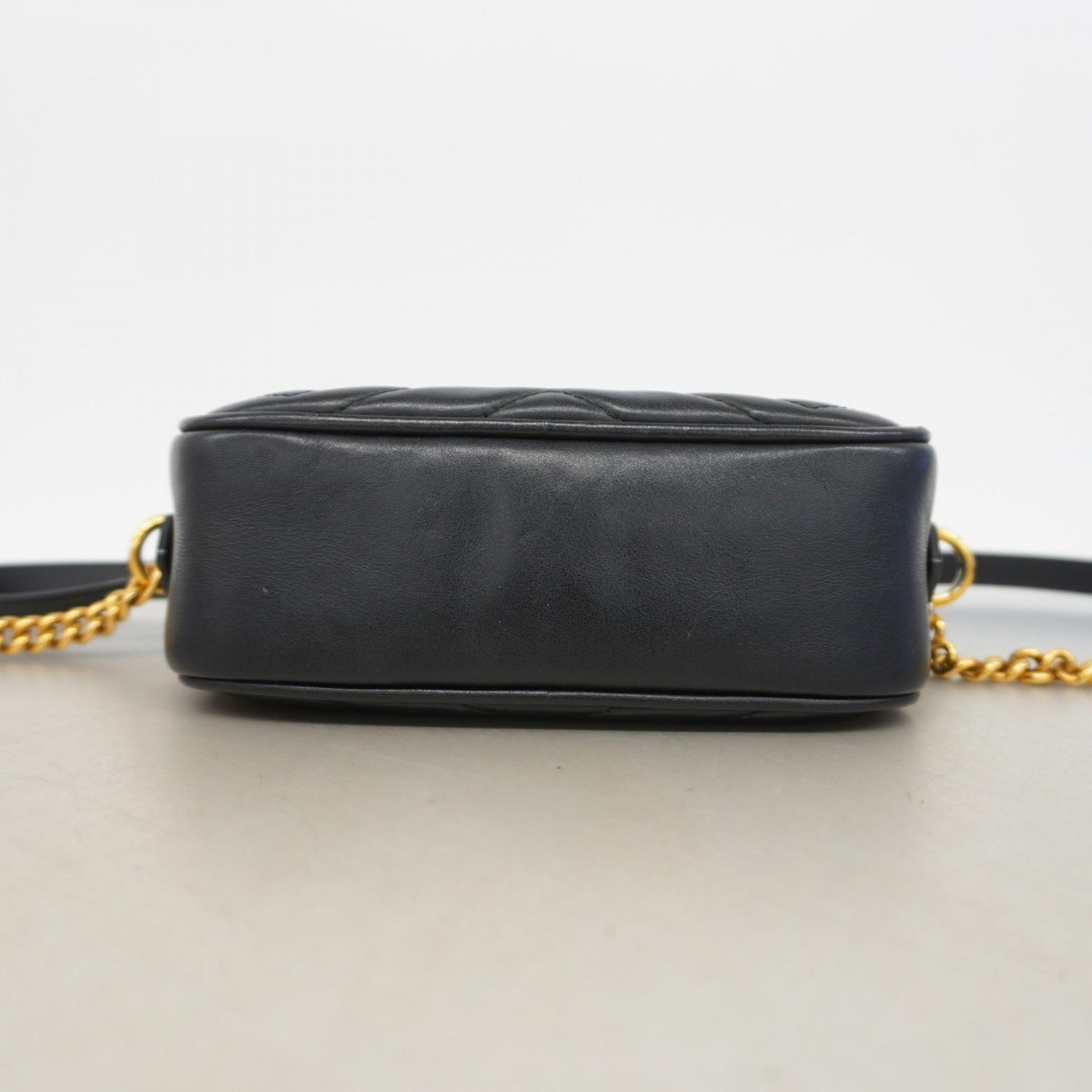 Gucci Marmont, Black, Leather, shoulder