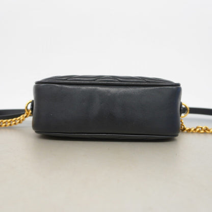 Gucci Marmont, Black, Leather, shoulder
