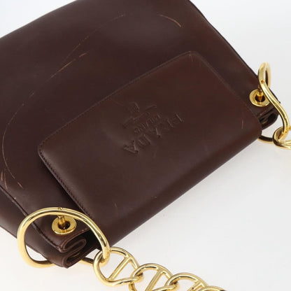 Prada Vintage Leather, Brown, Leather, Shoulder Bag
