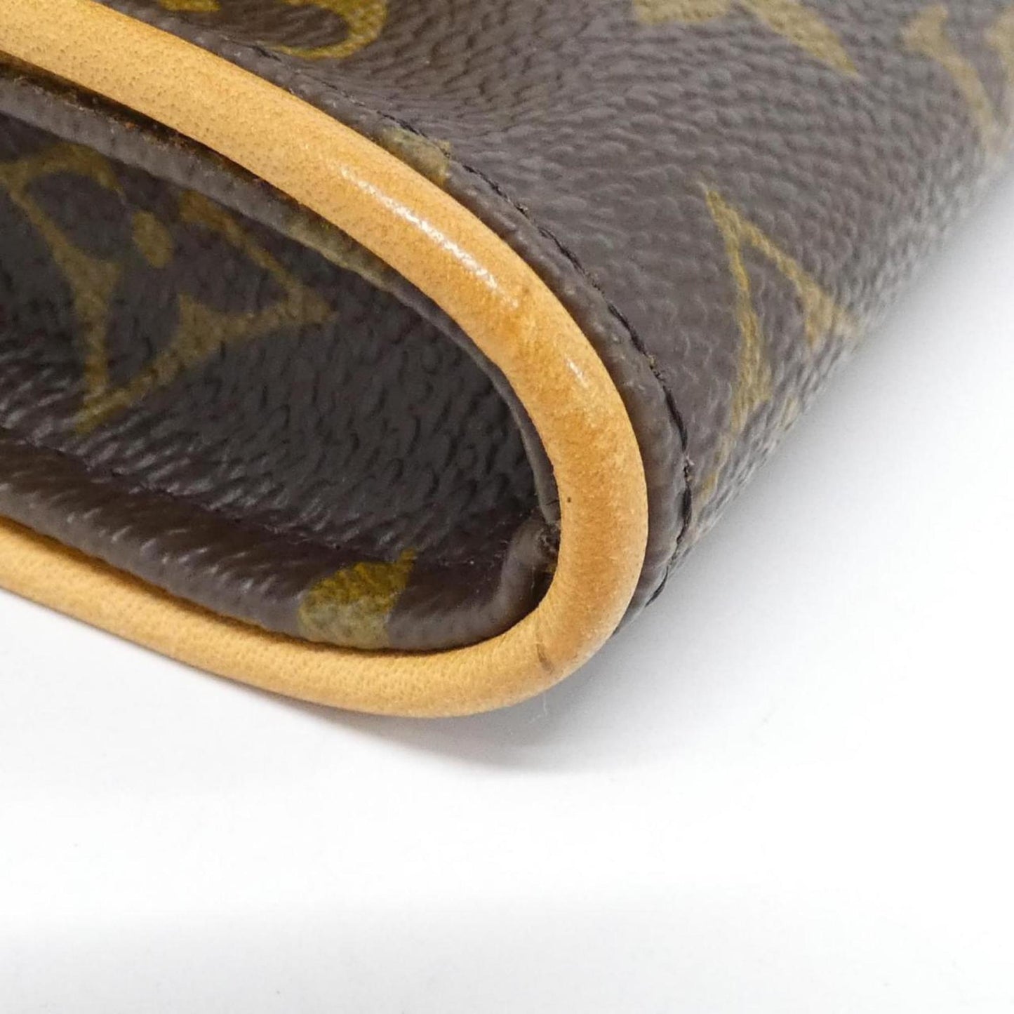 Louis Vuitton Pochette Twin, Brown, Canvas, clutch