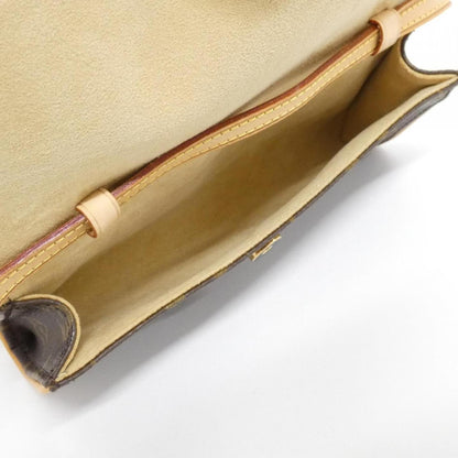 Louis Vuitton Pochette Twin, Brown, Canvas, clutch