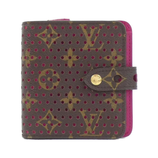 Louis Vuitton Compact zip, Brown, Canvas, wallet