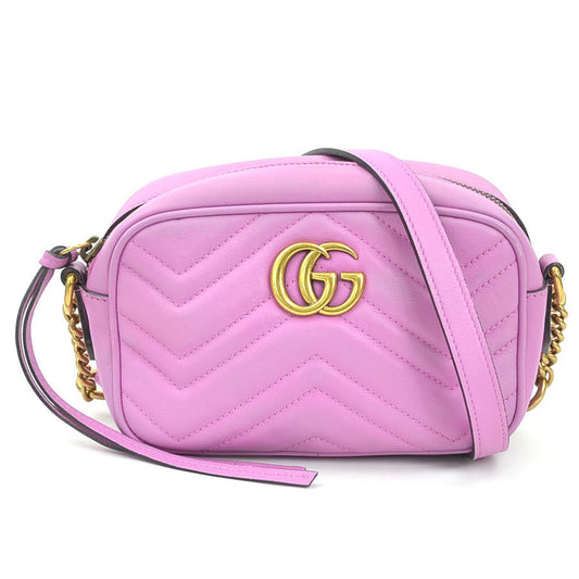 Gucci Marmont, Purple, Leather, shoulder