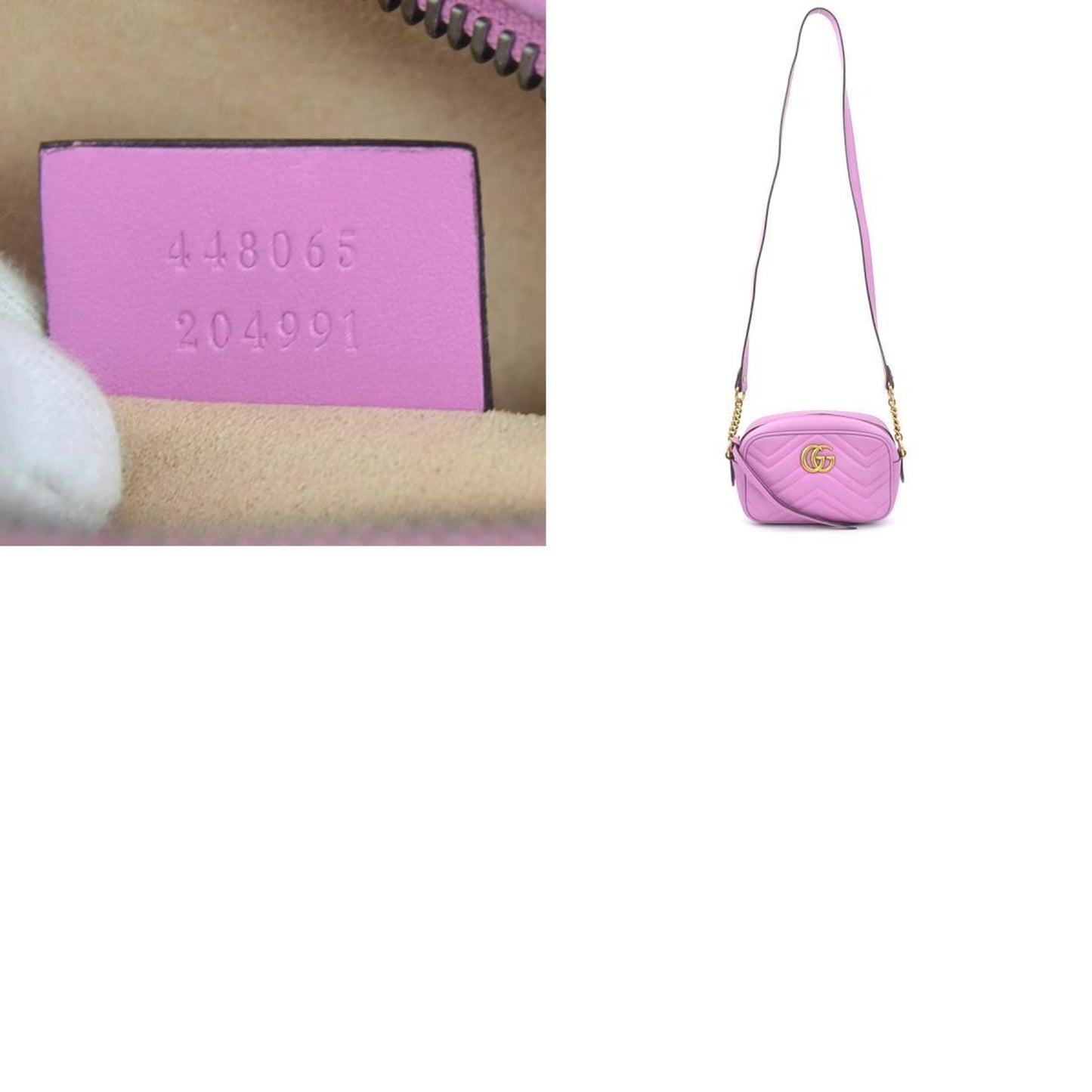 Gucci Marmont, Purple, Leather, shoulder