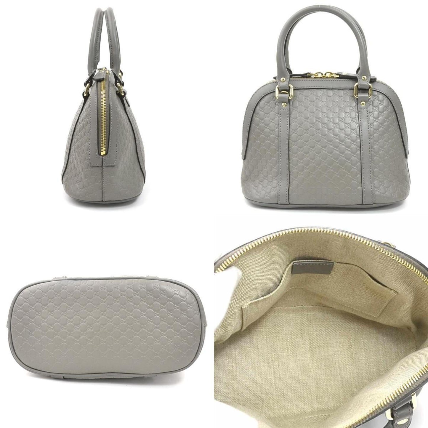 Gucci Guccissima, Grey, Leather, handbag