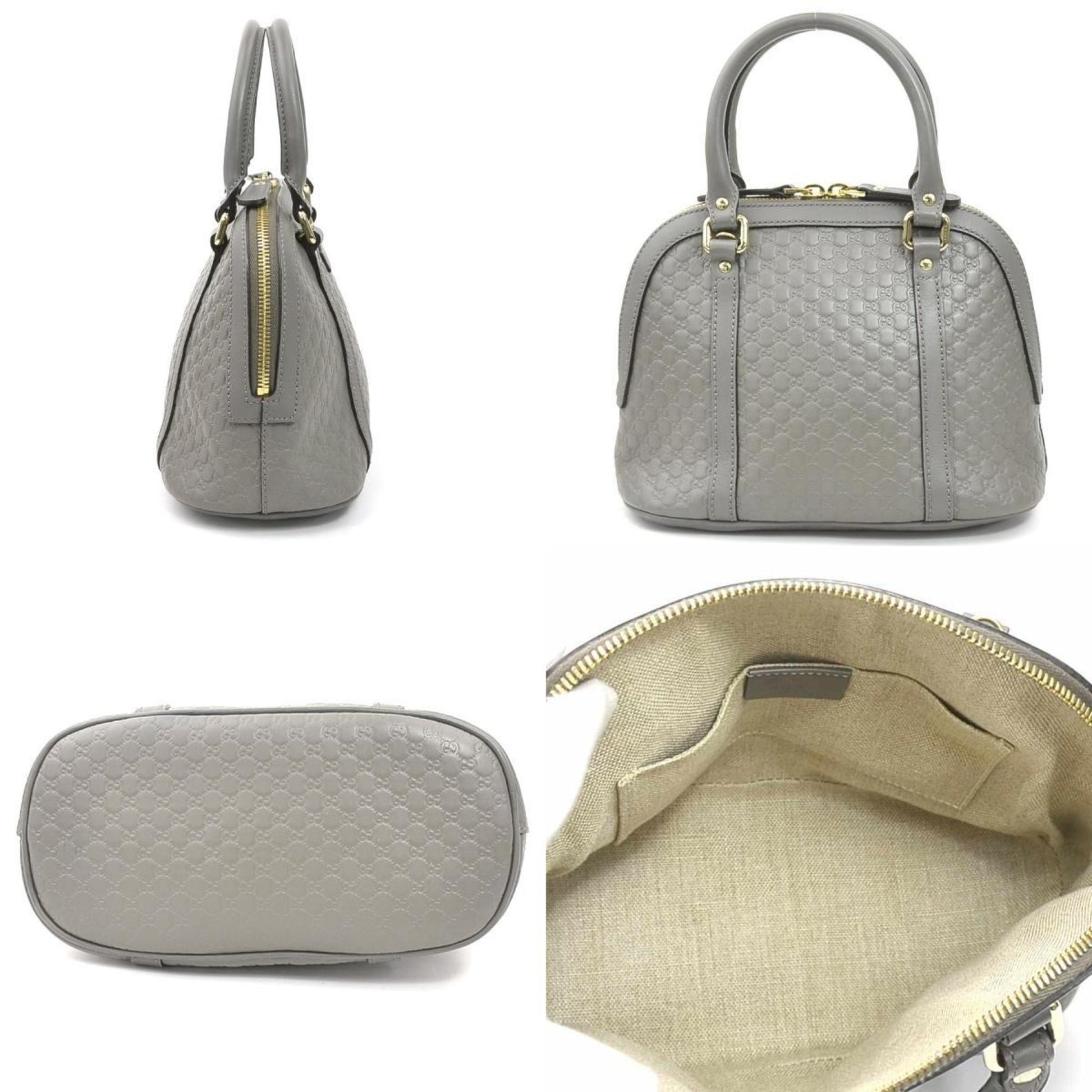 Gucci Guccissima, Grey, Leather, handbag