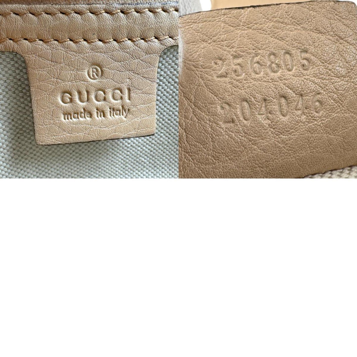 Gucci Bamboo, Beige, Leather, handbag