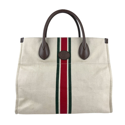 Gucci Interlocking G, IVORY, "CANVAS, LEATHER", handbag