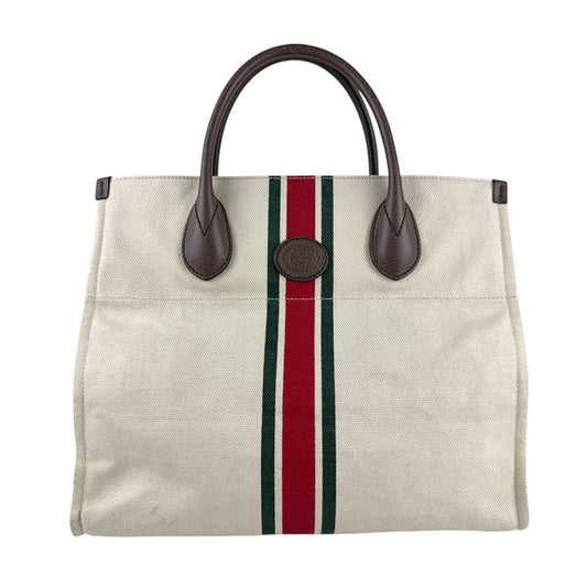 Gucci Interlocking G, IVORY, "CANVAS, LEATHER", handbag