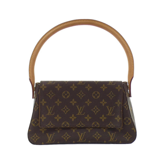 Louis Vuitton Mini looping, Brown, Canvas, shoulder