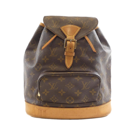 Louis Vuitton Montsouris, Brown, Canvas, backpack