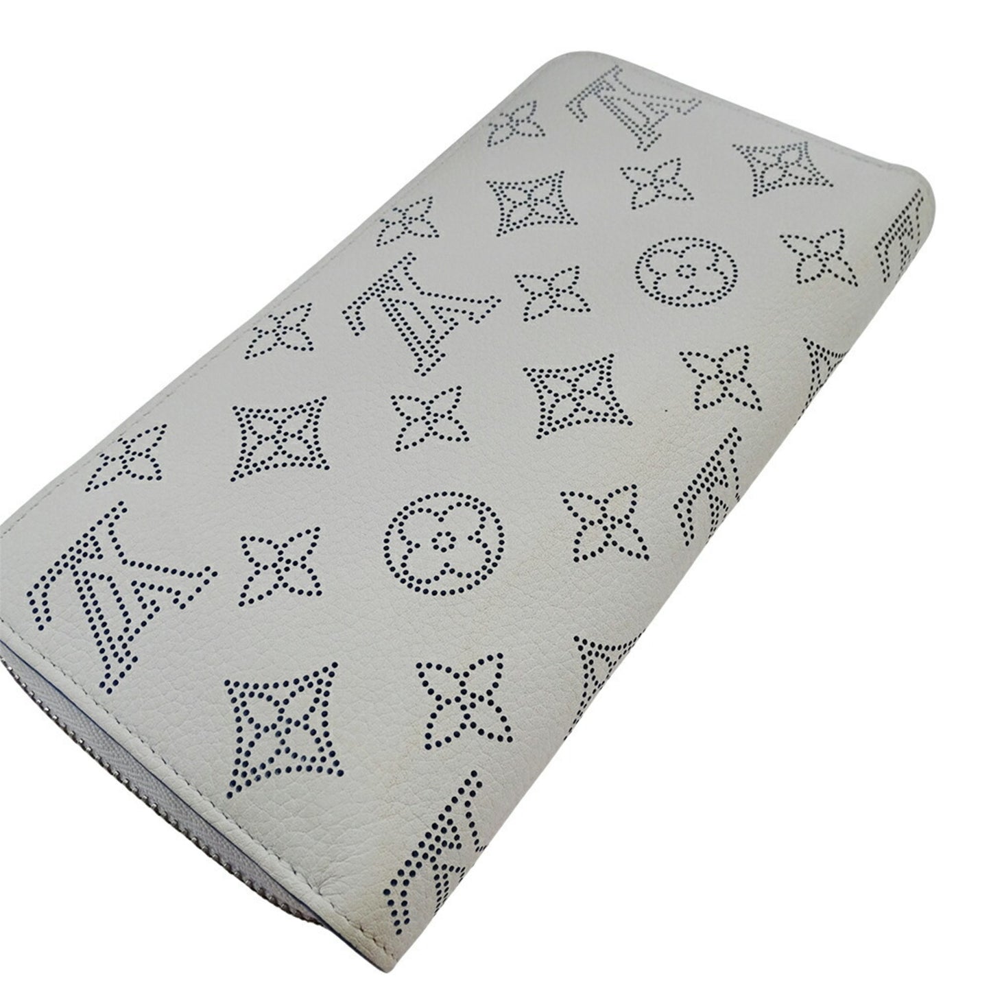 Louis Vuitton Mahina, Blue, Leather, wallet