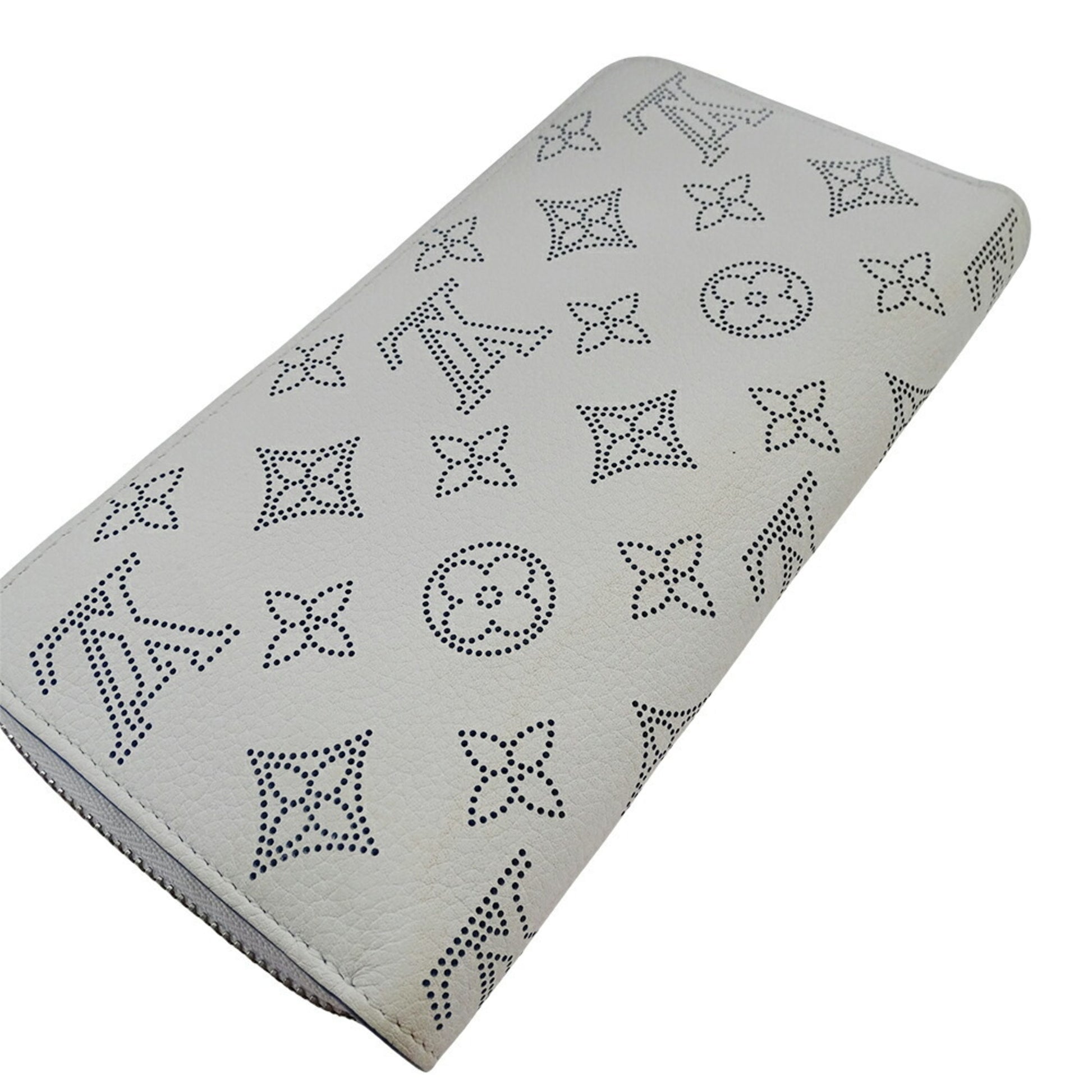 Louis Vuitton Mahina, Blue, Leather, wallet