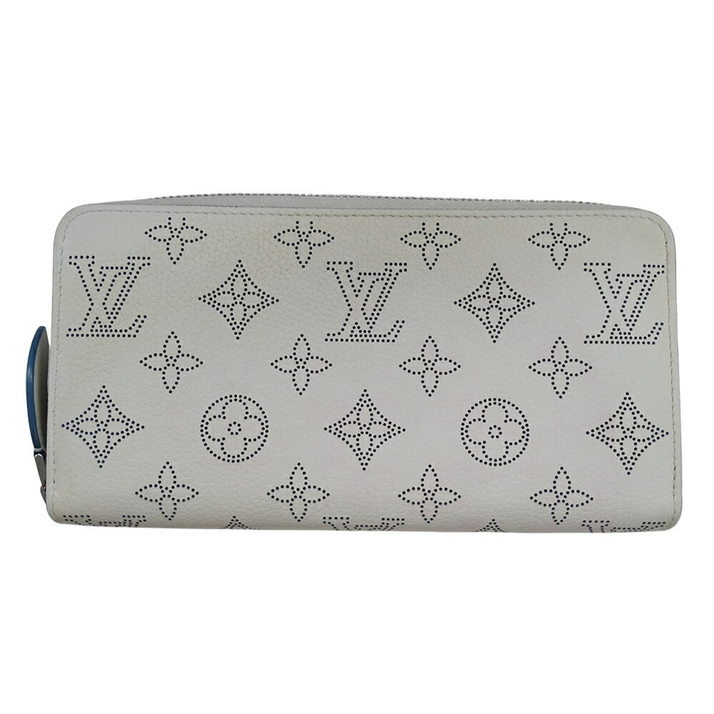 Louis Vuitton Mahina, Blue, Leather, wallet