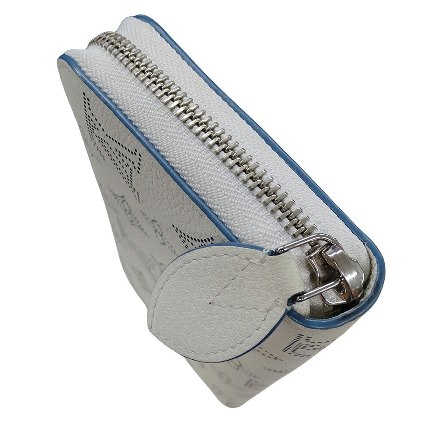 Louis Vuitton Mahina, Blue, Leather, wallet