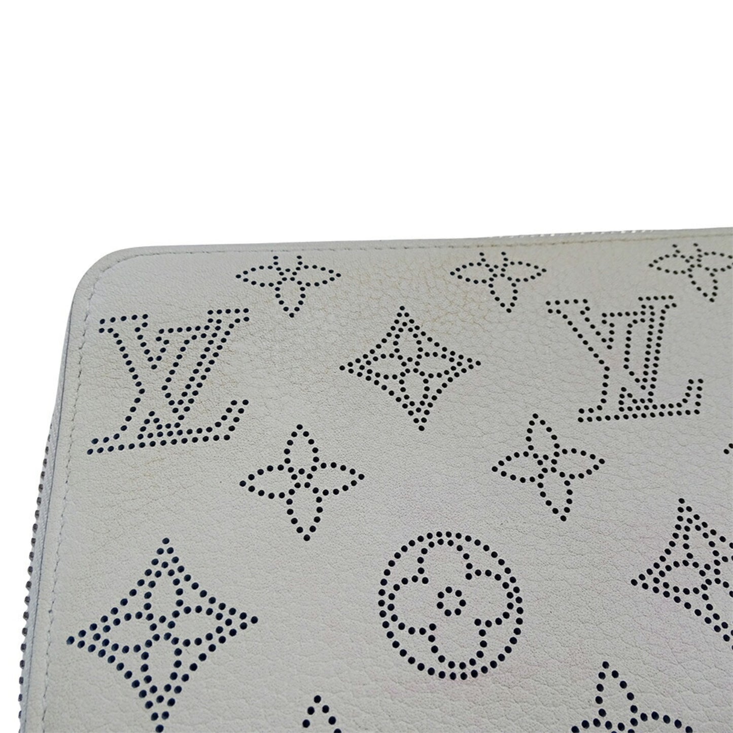 Louis Vuitton Mahina, Blue, Leather, wallet