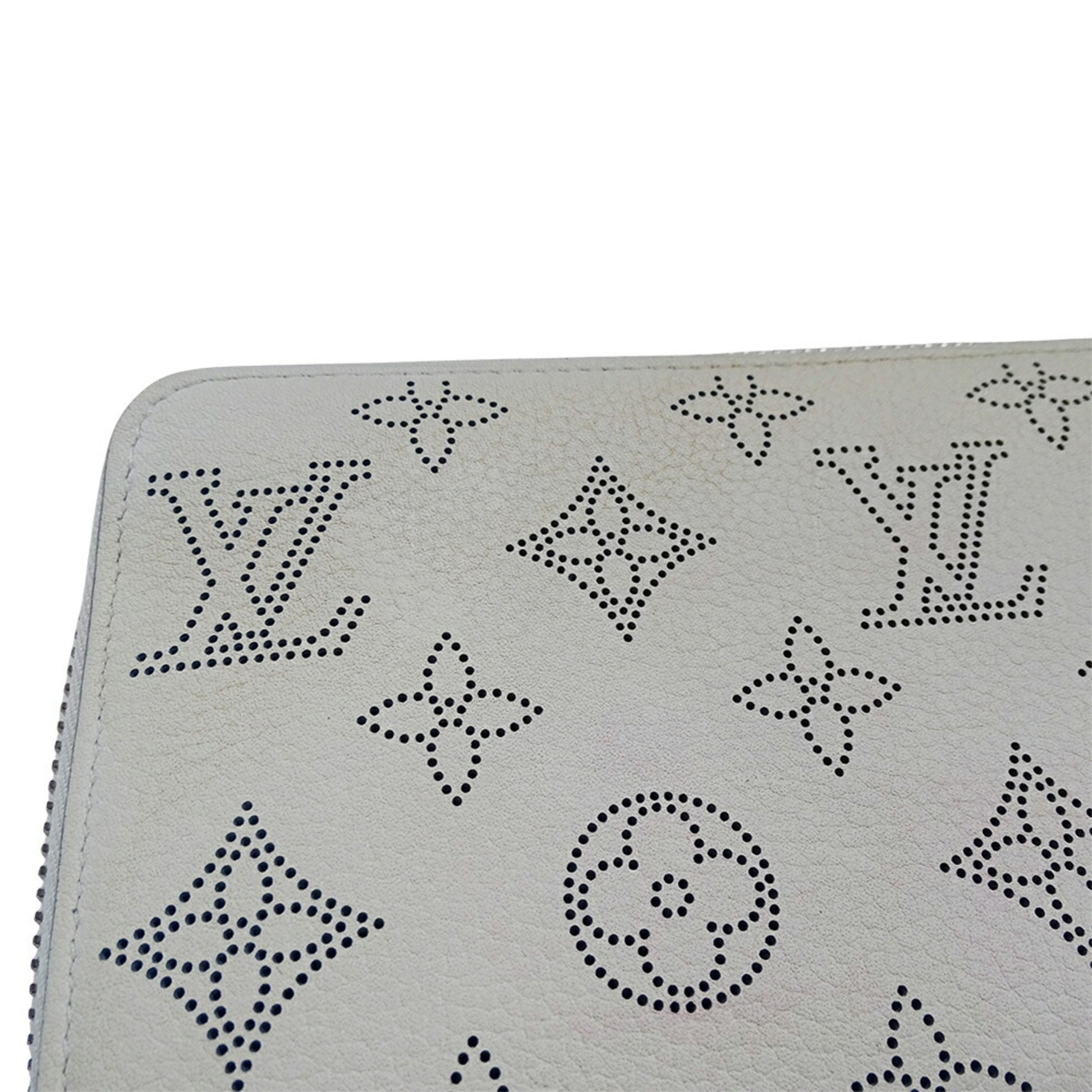 Louis Vuitton Mahina, Blue, Leather, wallet