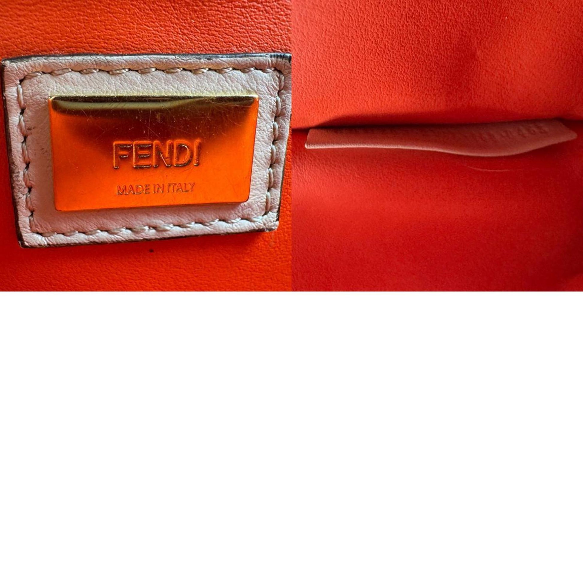Fendi 2Jours, Grey, Leather, handbag