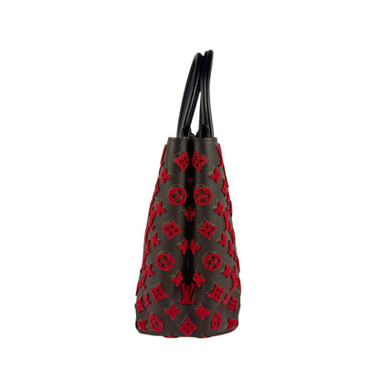 Louis Vuitton Tote W, Brown, Leather, tote