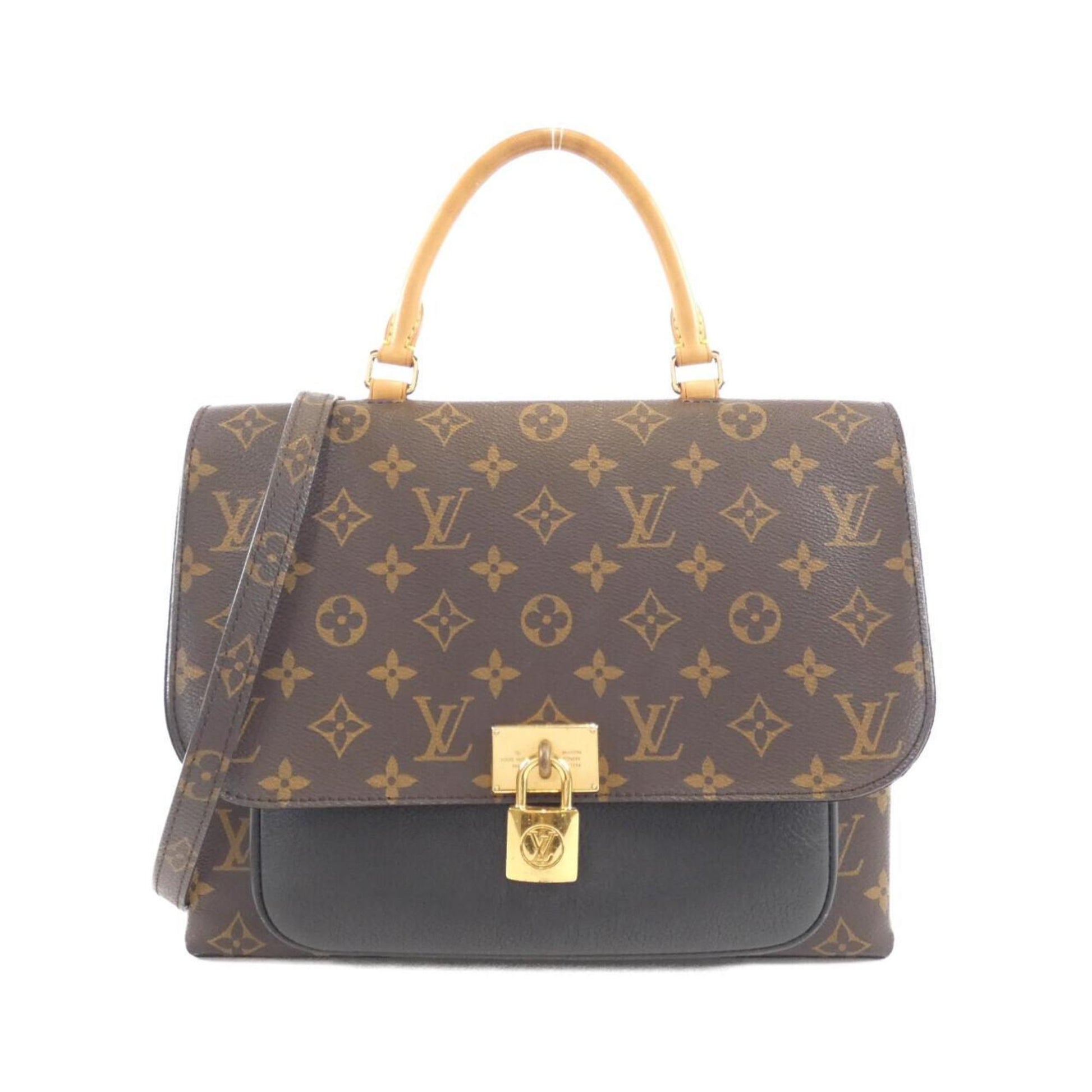 Louis Vuitton Marignan, Brown, Canvas, handbag
