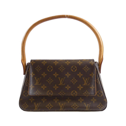 Louis Vuitton Mini looping, Brown, Canvas, shoulder