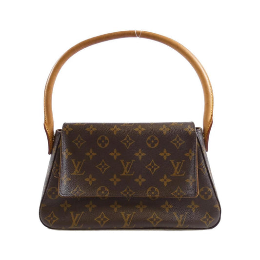 Louis Vuitton Mini looping, Brown, Canvas, shoulder