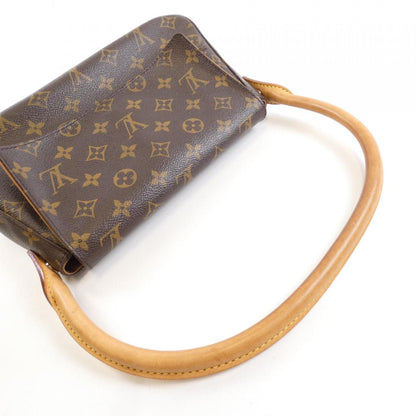 Louis Vuitton Mini looping, Brown, Canvas, shoulder