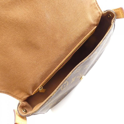 Louis Vuitton Mini looping, Brown, Canvas, shoulder