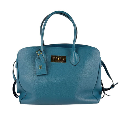 Louis Vuitton Milla, Blue, Leather, handbag