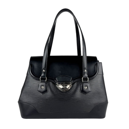 Louis Vuitton Bagatelle, Black, Leather, shoulder