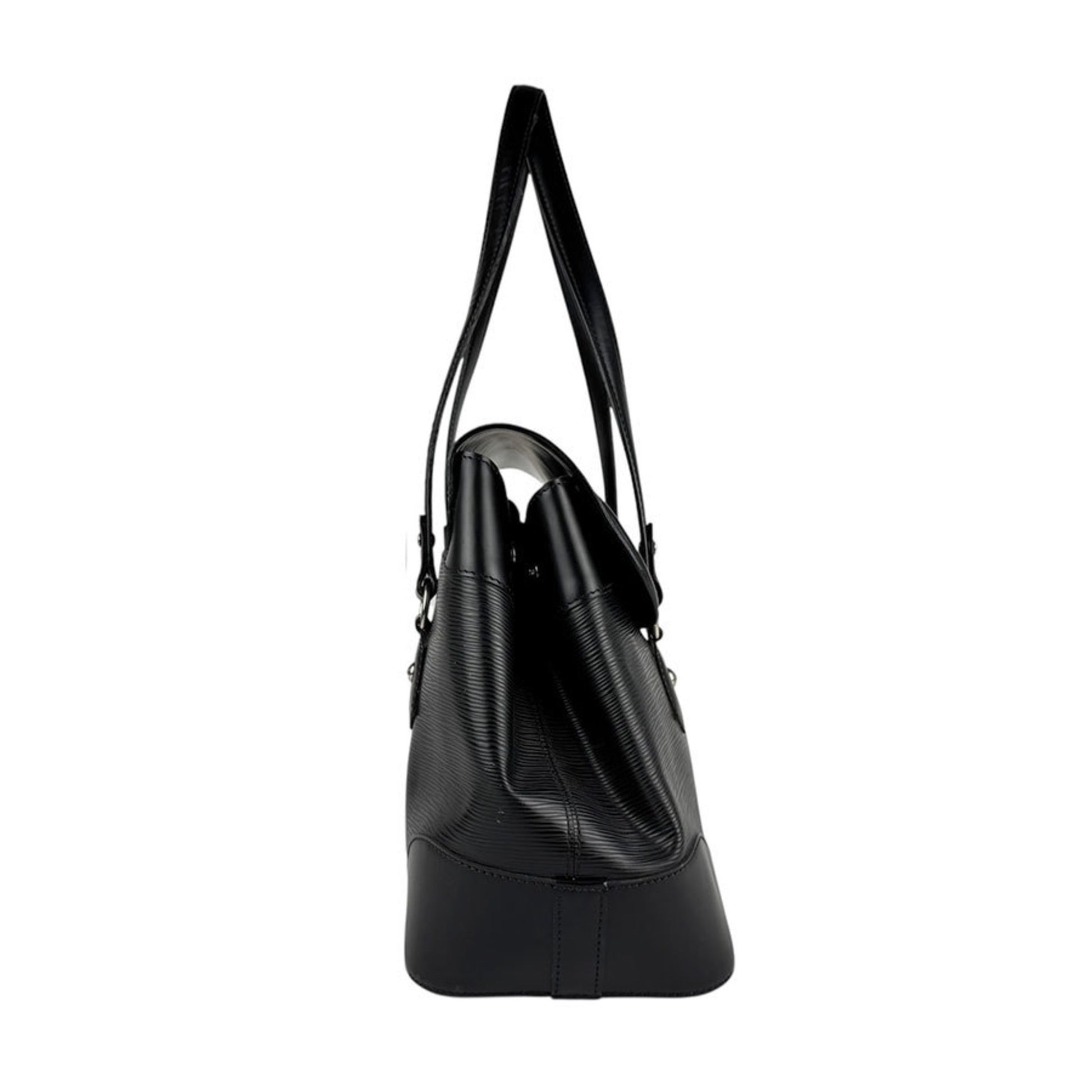 Louis Vuitton Bagatelle, Black, Leather, shoulder
