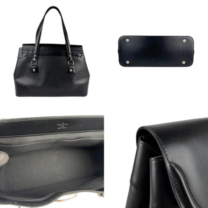 Louis Vuitton Bagatelle, Black, Leather, shoulder