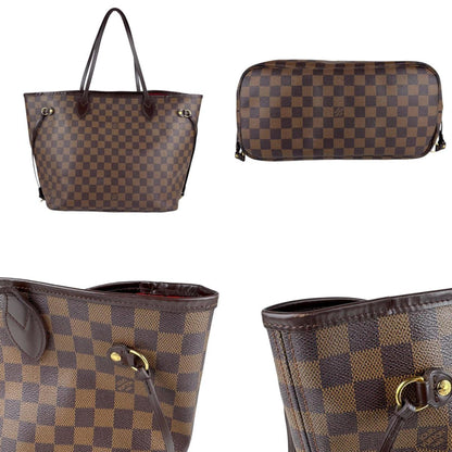 Louis Vuitton Neverfull MM, Brown, Canvas, tote