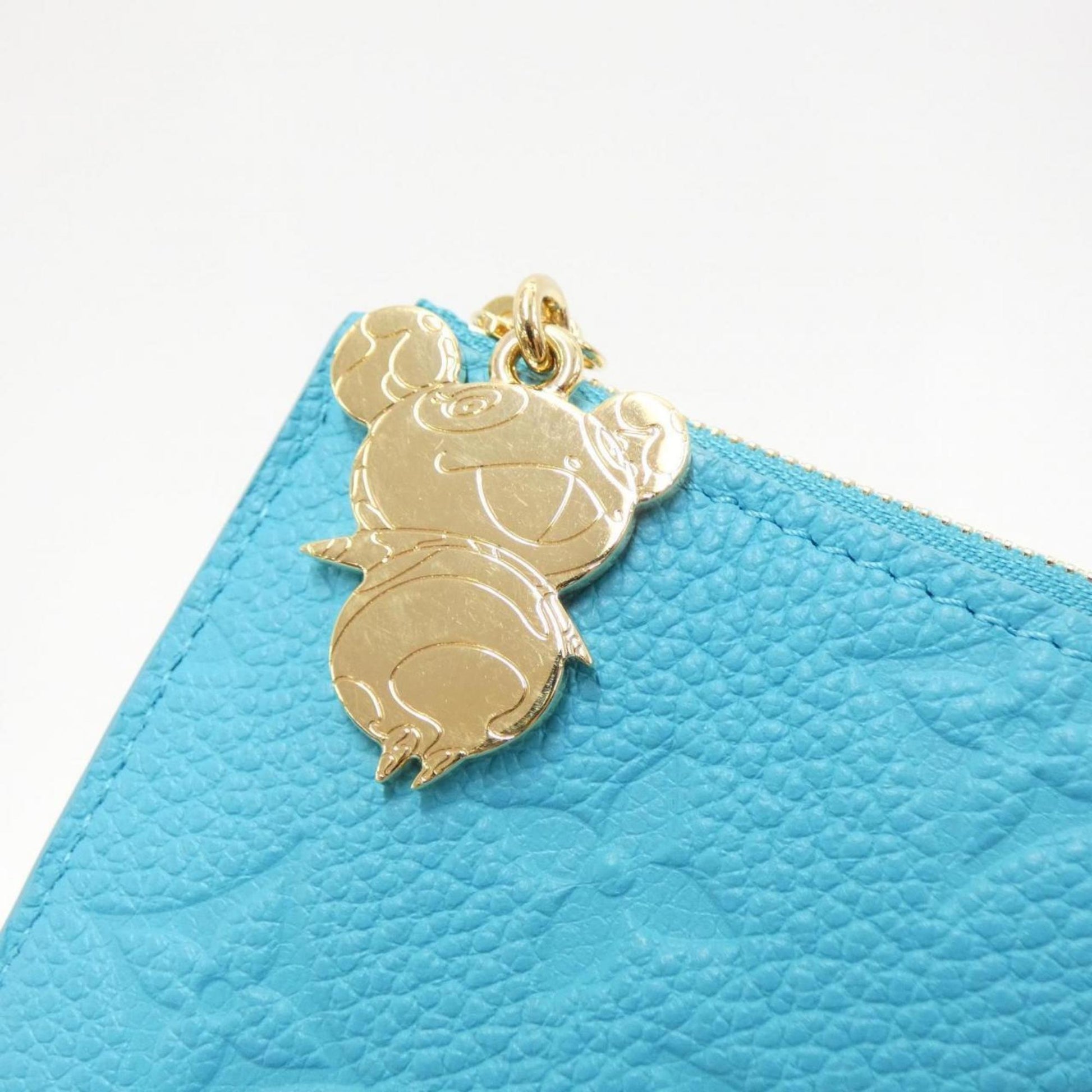 Louis Vuitton Lisa, Blue, Leather, wallet
