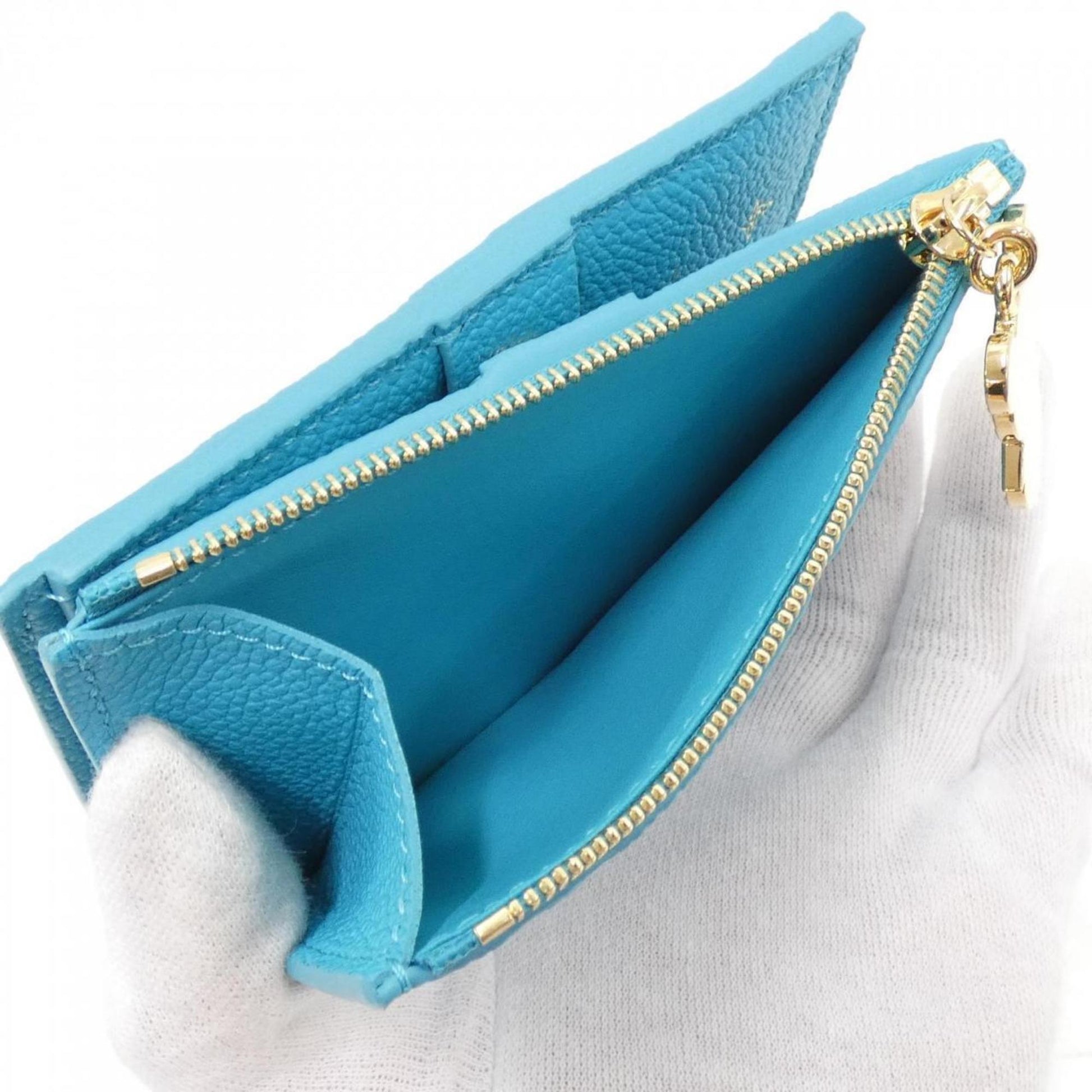 Louis Vuitton Lisa, Blue, Leather, wallet