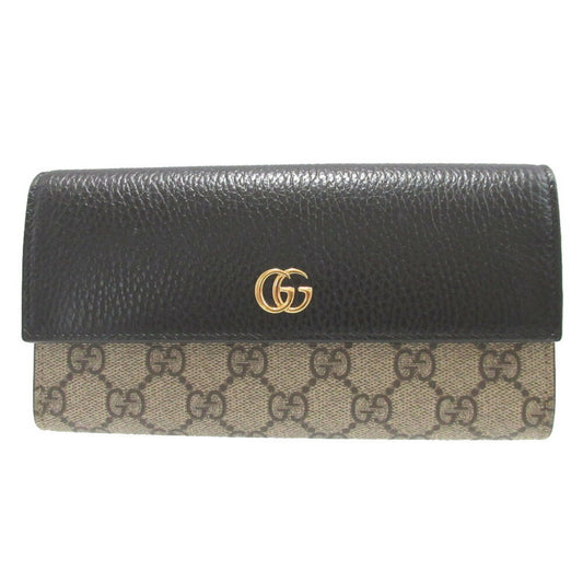 Gucci GG Marmont, Beige, "CANVAS, LEATHER", wallet
