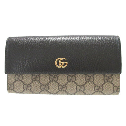 Gucci GG Marmont, Beige, "CANVAS, LEATHER", wallet