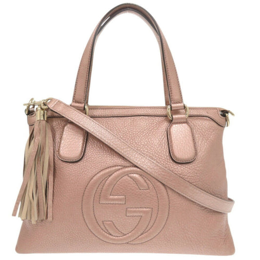Gucci Soho, Pink, Leather, handbag