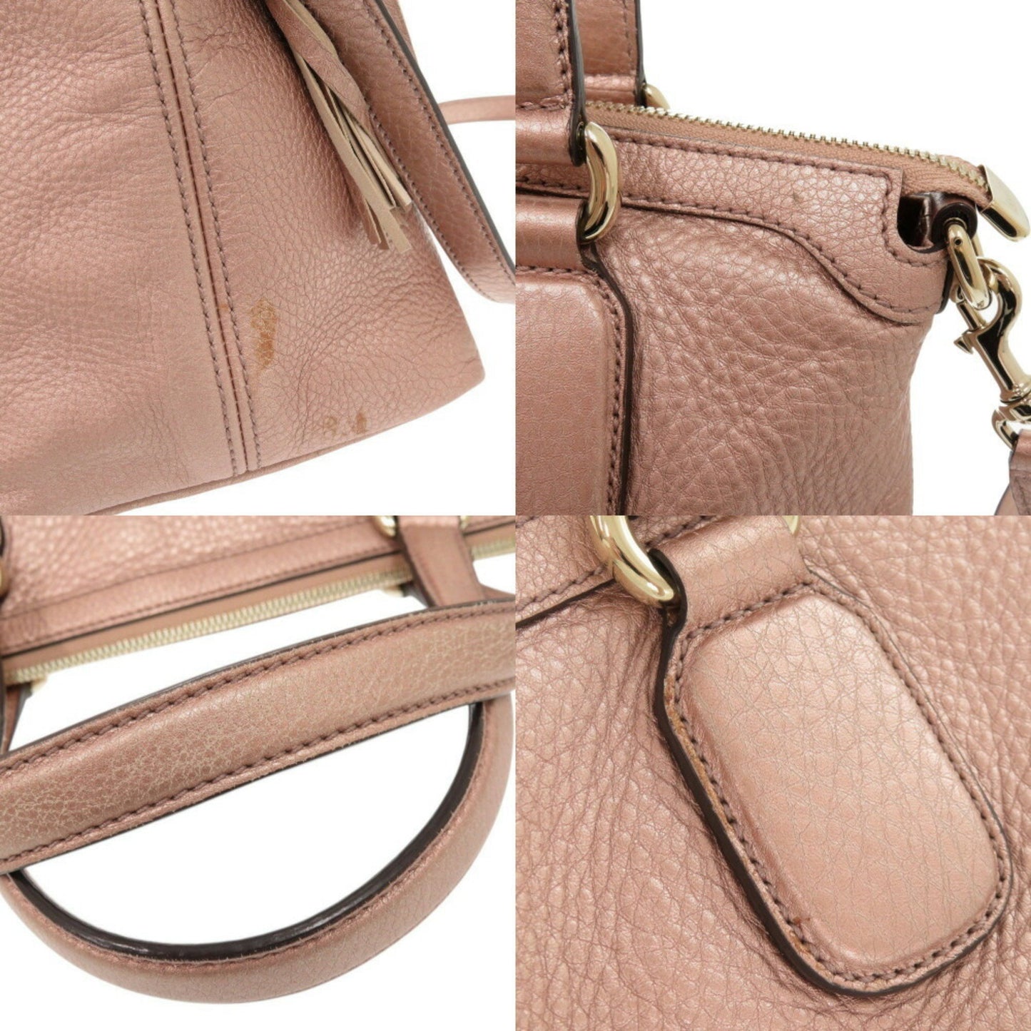 Gucci Soho, Pink, Leather, handbag