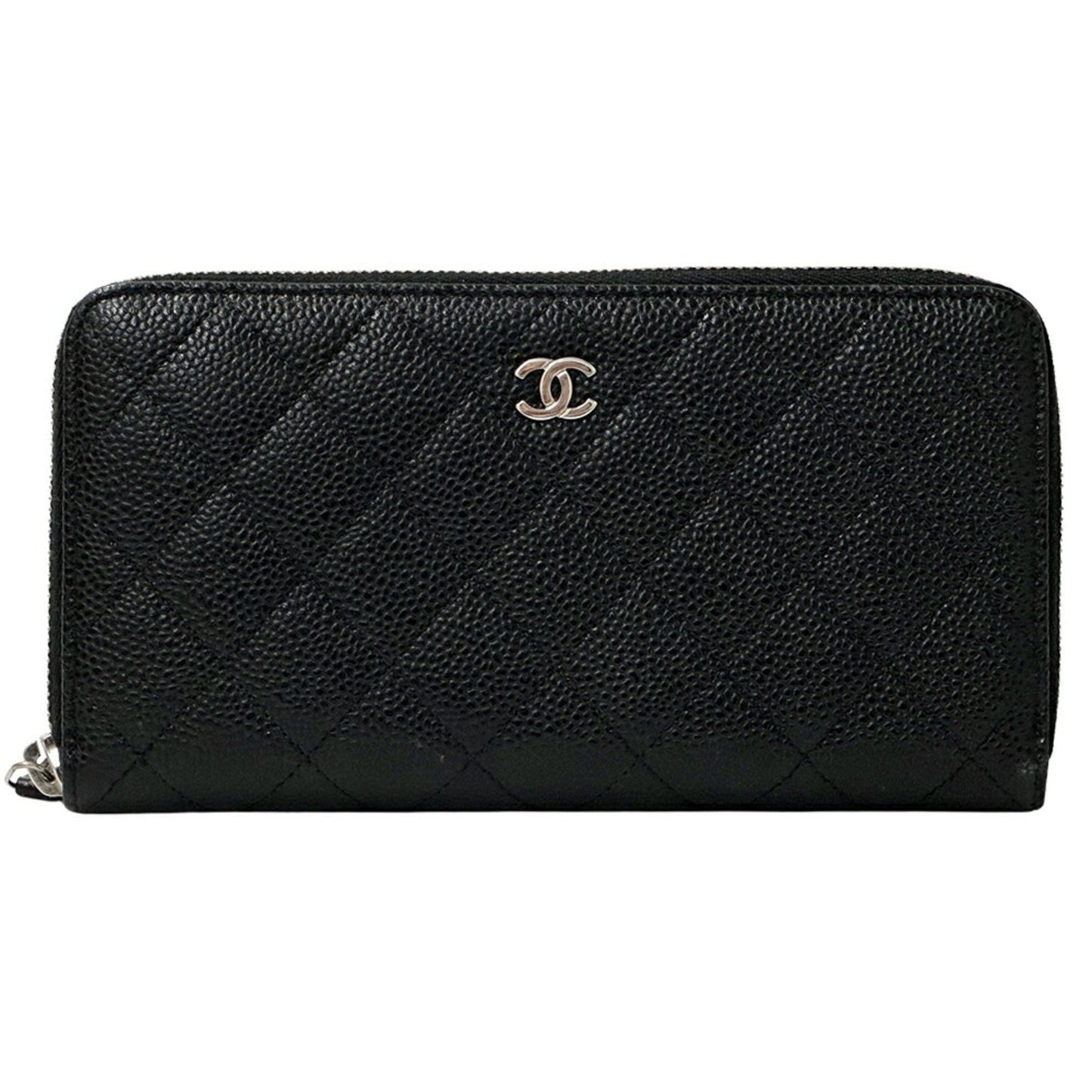 Chanel, Black, Leather, wallet