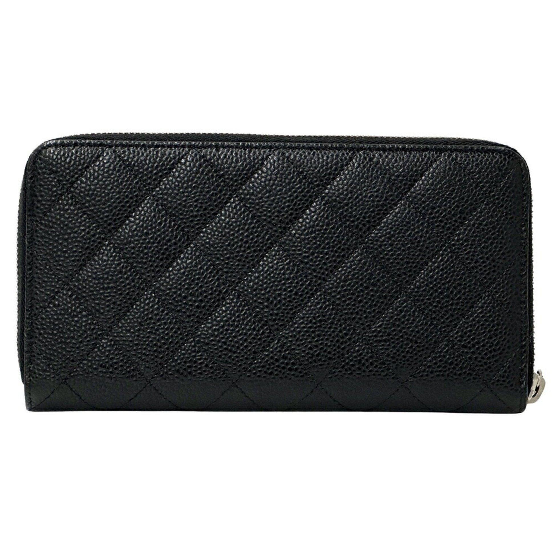 Chanel, Black, Leather, wallet