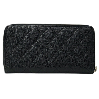 Chanel, Black, Leather, wallet