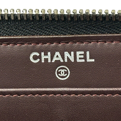 Chanel, Black, Leather, wallet
