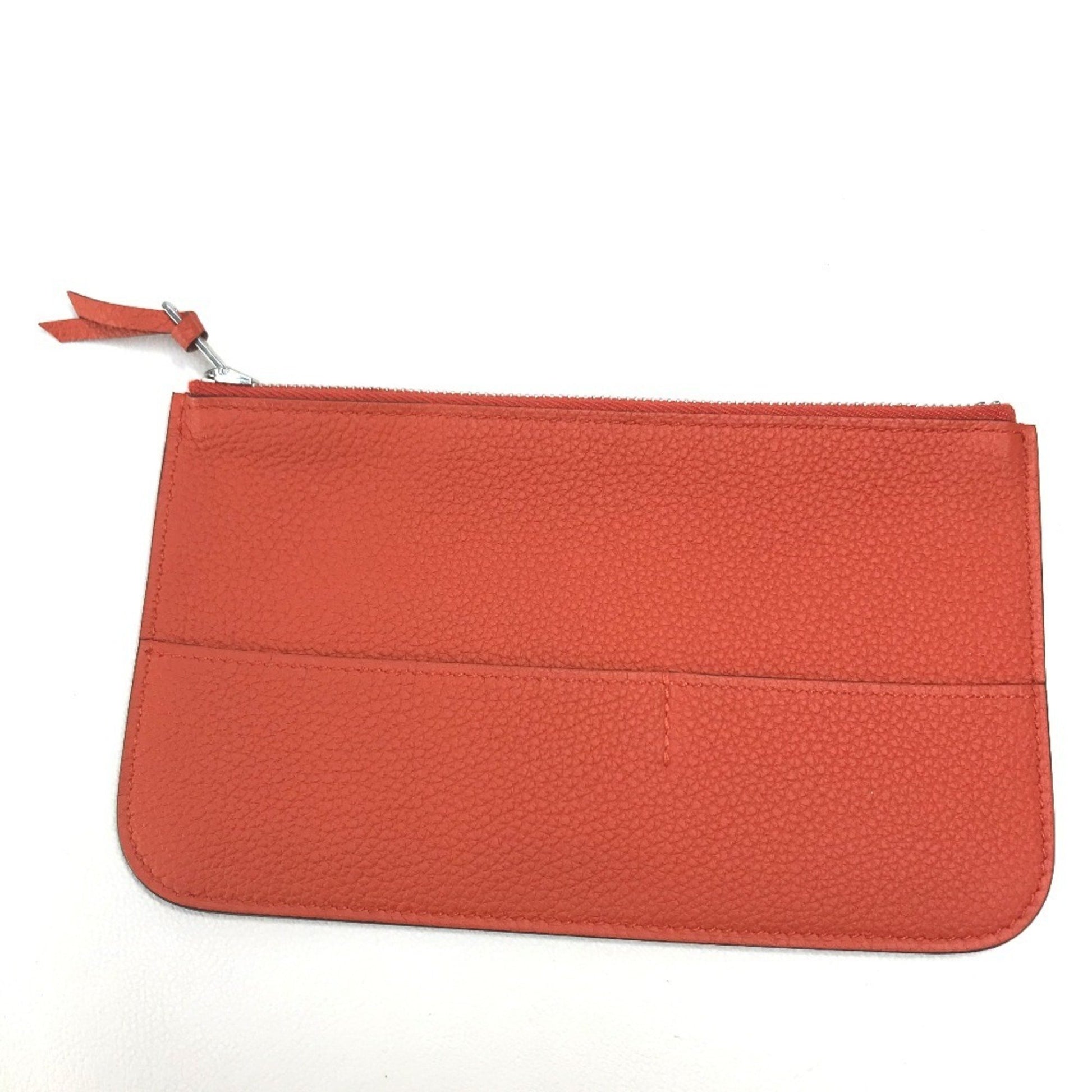 Hermès dOGON gm, Red, Leather, wallet
