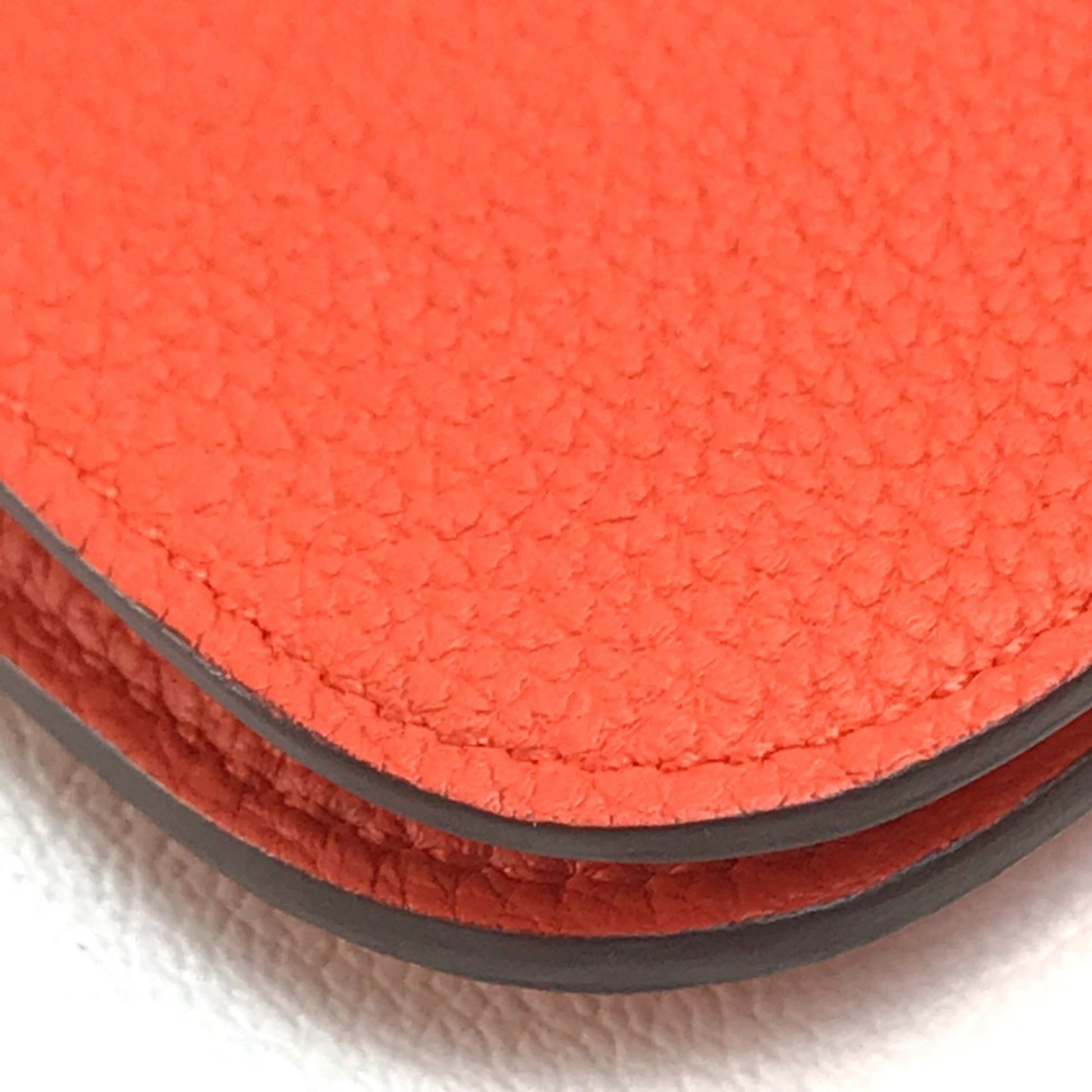 Hermès dOGON gm, Red, Leather, wallet
