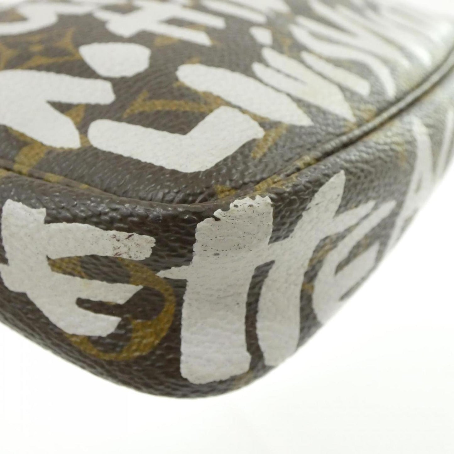Louis Vuitton Pochette Accessoire, Brown, Canvas, clutch