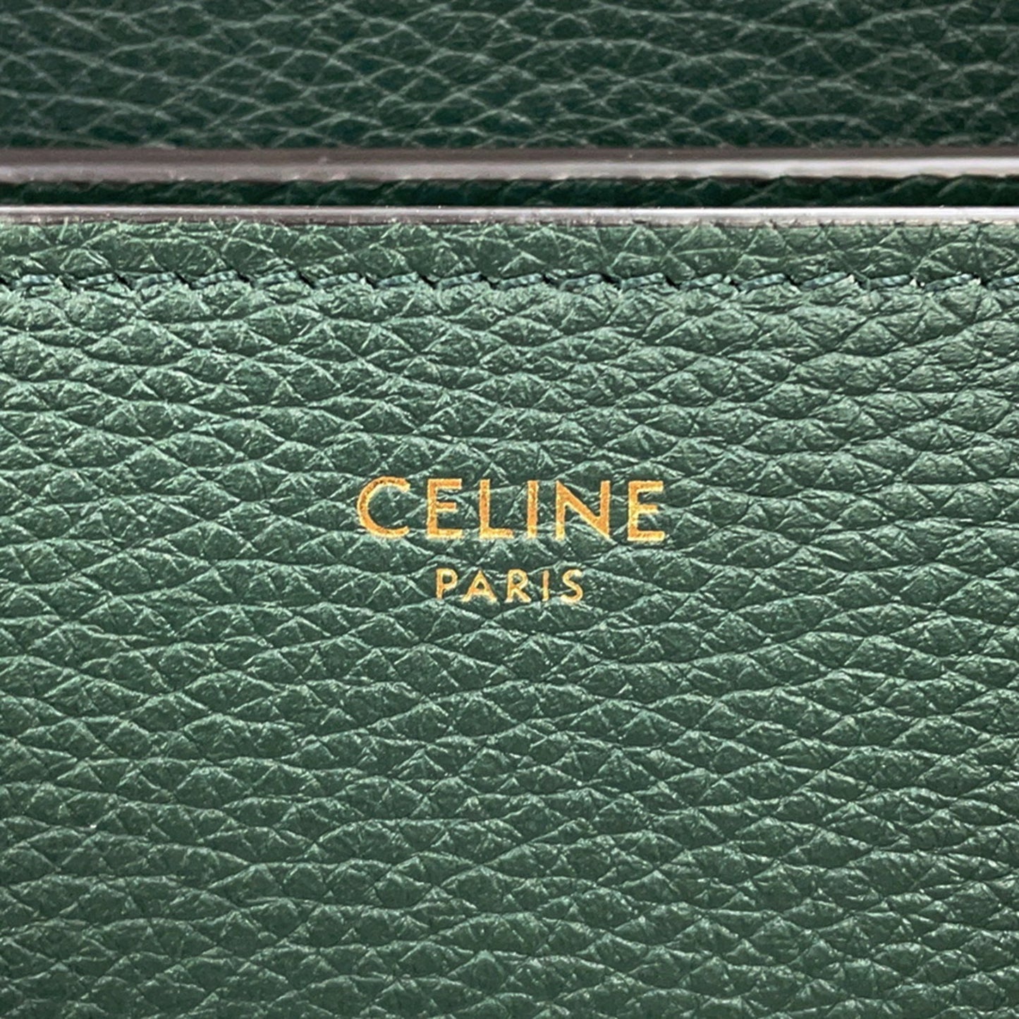 Céline Micro Luggage, Green, Leather, handbag