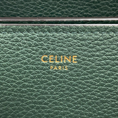 Céline Micro Luggage, Green, Leather, handbag