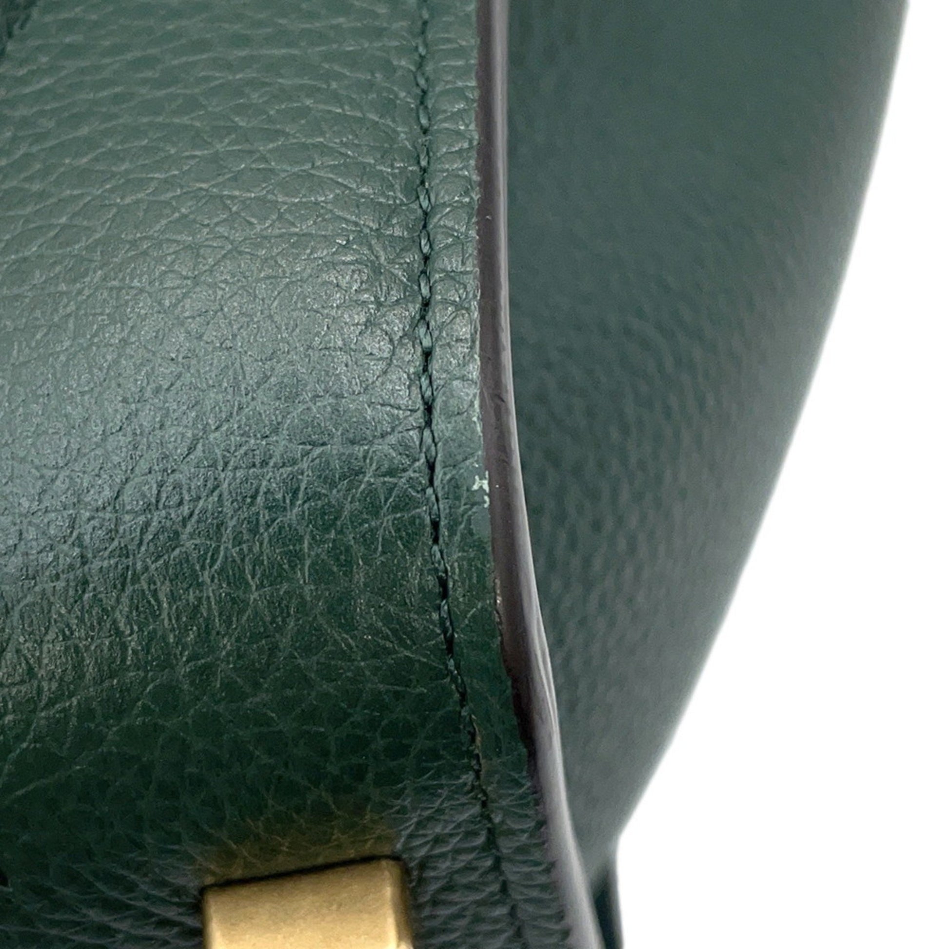 Céline Micro Luggage, Green, Leather, handbag